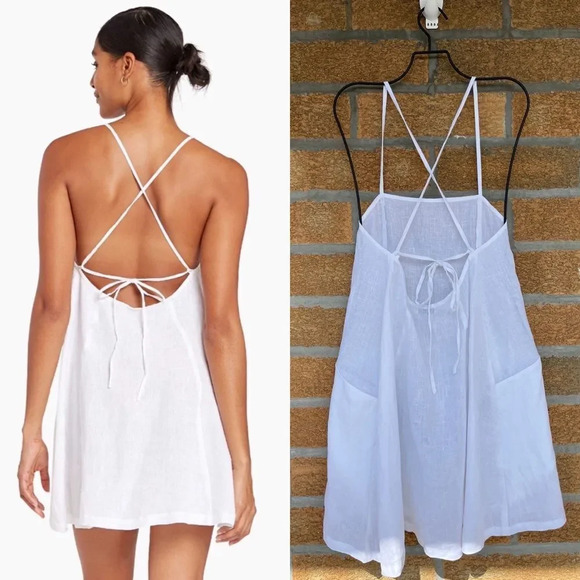 Vitamin A NOLA MINI DRESS, WHITE XS - Picture 3 of 13